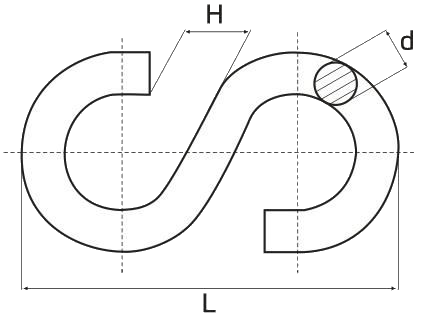 Крючок S-образный